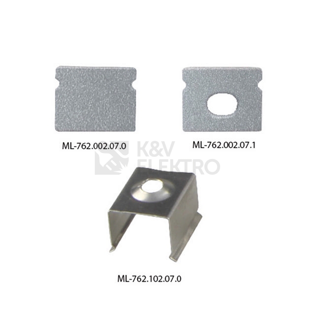 Obrázek produktu Přisazený hliníkový profil McLED PT 10x8mm s čirým difuzorem 2m ML-761.003.07.2 2