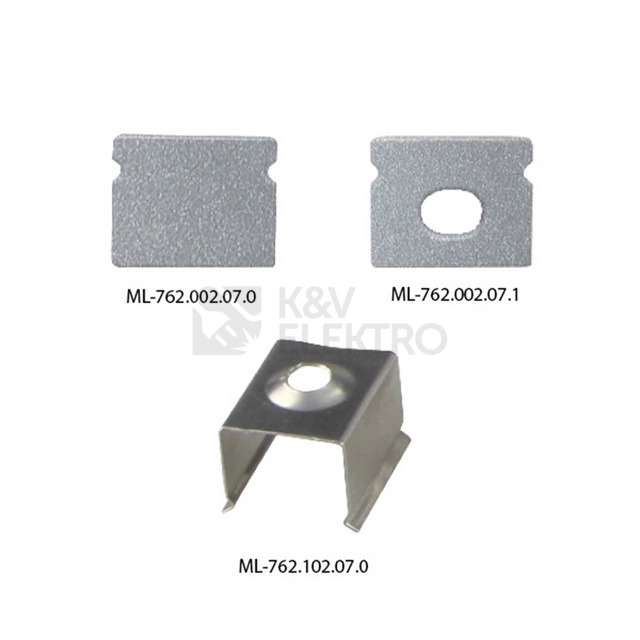 Obrázek produktu Přisazený hliníkový profil McLED PT 10x8mm s čirým difuzorem 2m ML-761.003.07.2 3