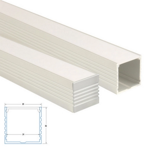Přisazený hliníkový profil McLED PO 35x35mm s mléčným difuzorem 2m ML-761.004.02.2 (obrázek 5)