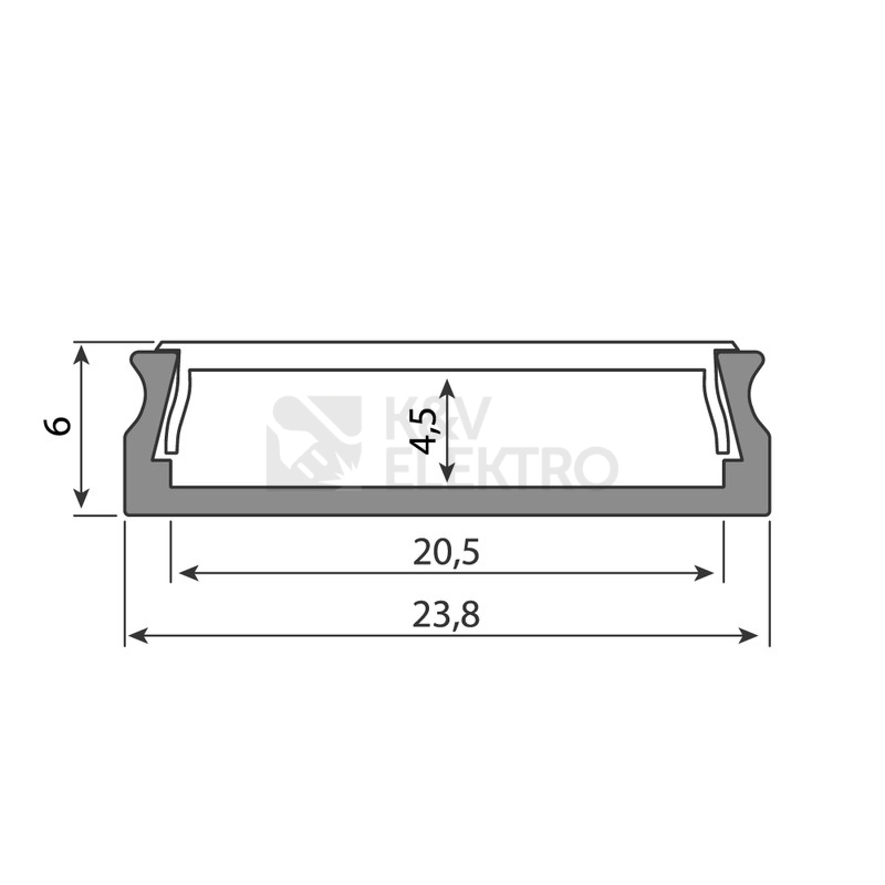 Obrázek produktu PRISAZENY PROFIL PZ ML-761.004.07.2 1