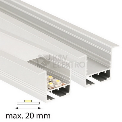 Obrázek produktu Vestavný hliníkový profil McLED AD 35x25mm s mléčným difuzorem 2m ML-761.005.07.2 4