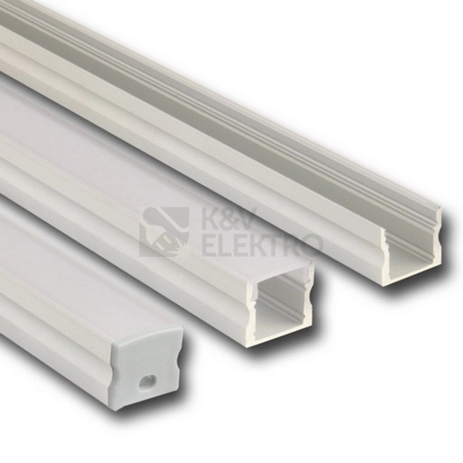 Obrázek produktu Přisazený hliníkový profil McLED PS 17x15mm s mléčným difuzorem 1m ML-761.005.43.1 0
