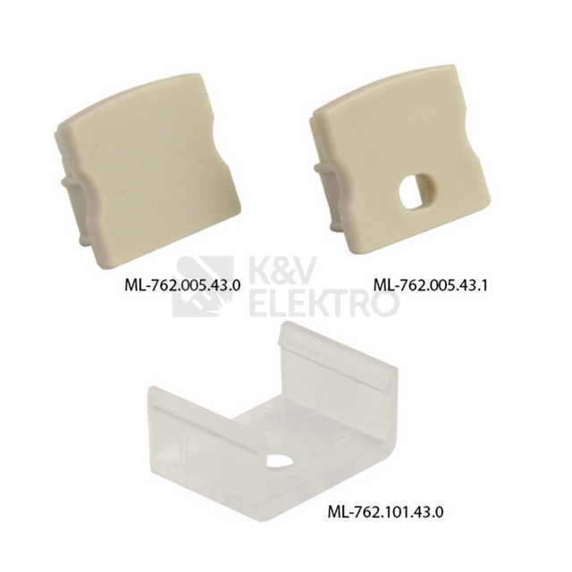 Obrázek produktu Přisazený hliníkový profil McLED PS 17x15mm s mléčným difuzorem 1m ML-761.005.43.1 4