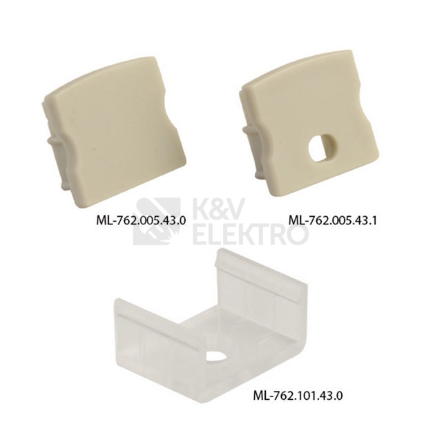 Obrázek produktu Přisazený hliníkový profil McLED PS 17x15mm s mléčným difuzorem 2m ML-761.005.43.2 3