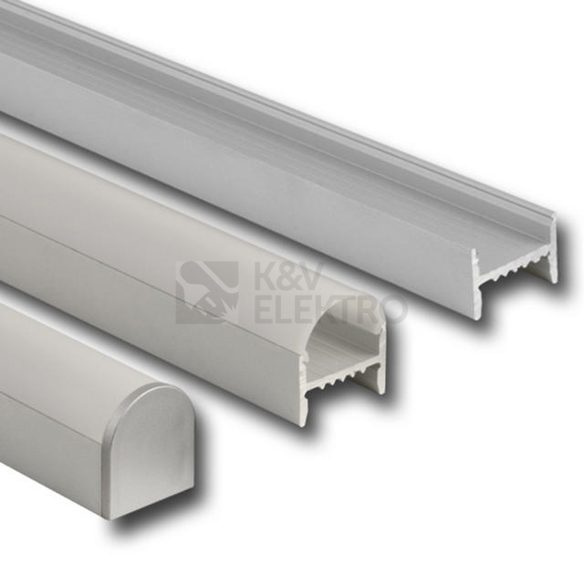 Obrázek produktu Přisazený hliníkový profil McLED PD se skrytými sponami s mléčným difuzorem 2m ML-761.006.02.2 7