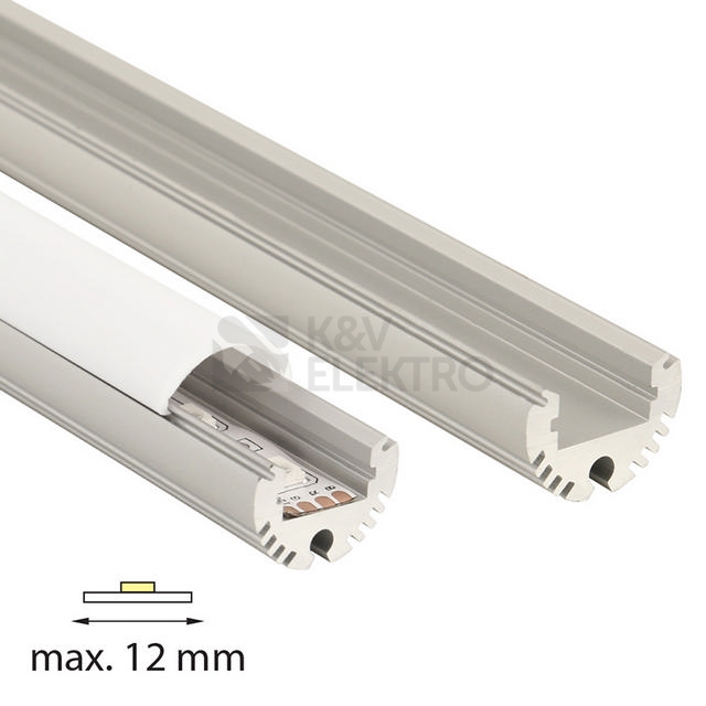 Obrázek produktu Závěsný hliníkový profil McLED ZX 21mm s mléčným difuzorem 2m ML-761.007.07.2 2