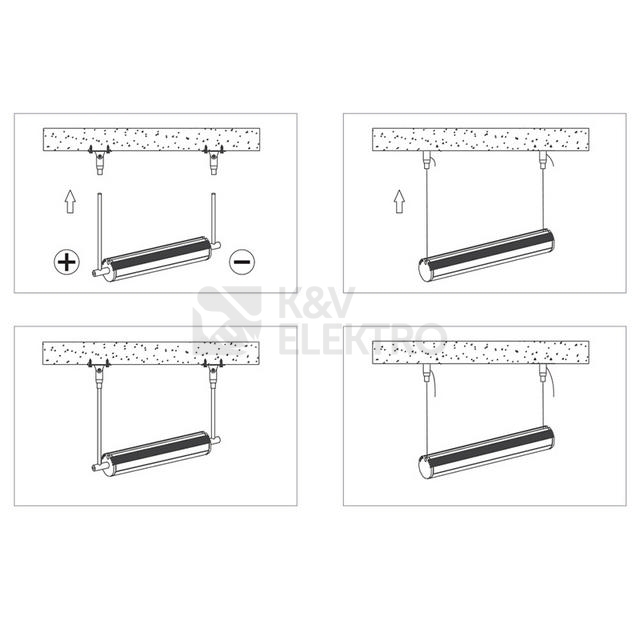 Obrázek produktu Závěsný hliníkový profil McLED ZX 21mm s mléčným difuzorem 2m ML-761.007.07.2 3
