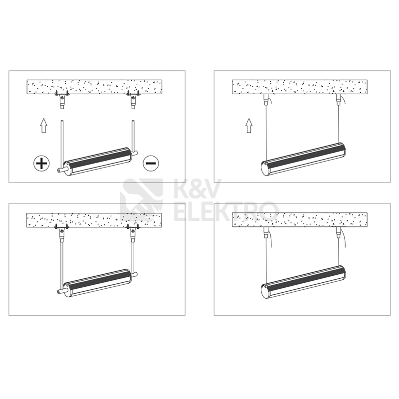 Obrázek produktu Závěsný hliníkový profil McLED ZX 21mm s mléčným difuzorem 2m ML-761.007.07.2 2