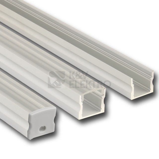 Obrázek produktu Přisazený hliníkový profil McLED PS 17x15mm s čirým difuzorem 2m ML-761.007.43.2 0