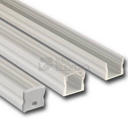 Obrázek produktu Přisazený hliníkový profil McLED PS 17x15mm s čirým difuzorem 2m ML-761.007.43.2 0