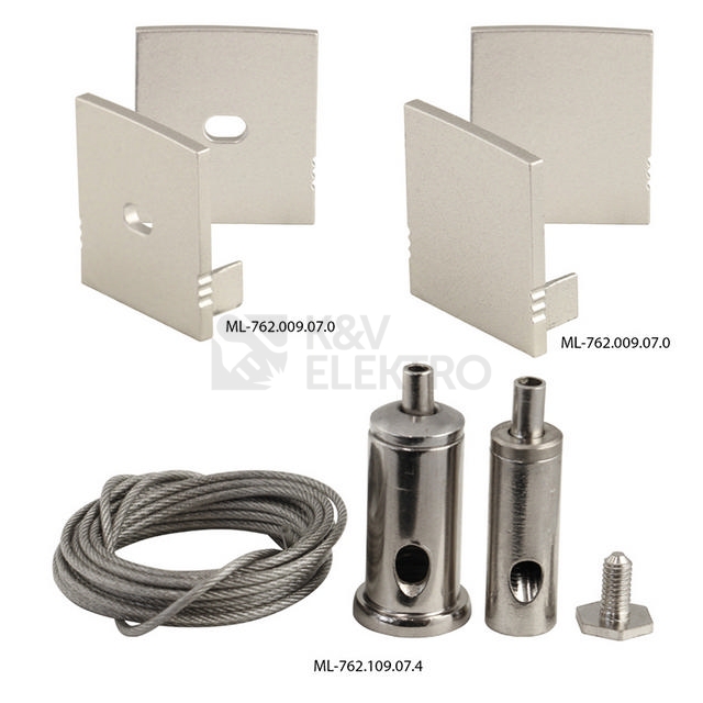 Obrázek produktu Závěsný hliníkový profil McLED ZN 23x25mm s matným difuzorem 2m ML-761.009.07.2 2