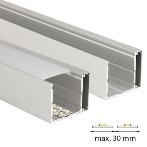 Nástěnný hliníkový profil McLED NV 43x35mm s mléčným difuzorem 2m ML-761.010.07.2 (obrázek 2)