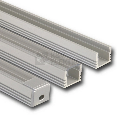Obrázek produktu Přisazený hliníkový profil McLED PP 16x13mm s čirým difuzorem 2m ML-761.014.02.2 0
