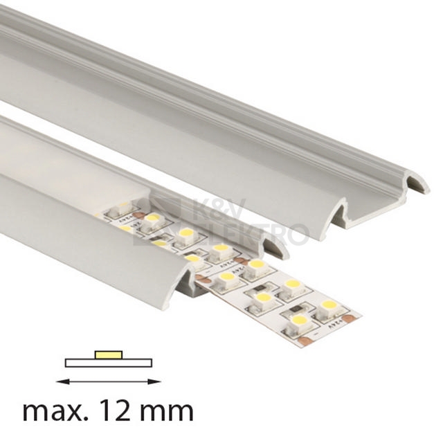 Obrázek produktu Přisazený hliníkový profil McLED PX 30x7mm s mléčným difuzorem 2m ML-761.015.02.2 1