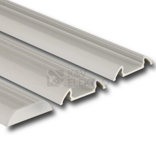 Přisazený hliníkový profil McLED PX 30x7mm s čirým difuzorem 2m ML-761.017.02.2