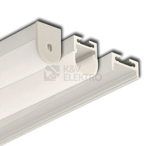  Závěsný hliníkový profil McLED ZQ 20x27mm s mléčným difuzorem 2m ML-761.017.43.2
