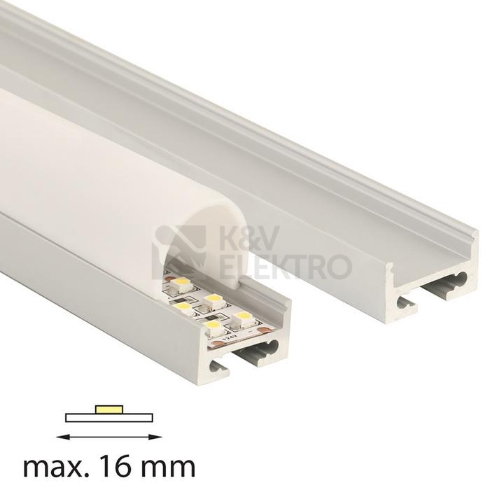 Obrázek produktu  Závěsný hliníkový profil McLED ZQ 20x27mm s mléčným difuzorem 2m ML-761.017.43.2 8