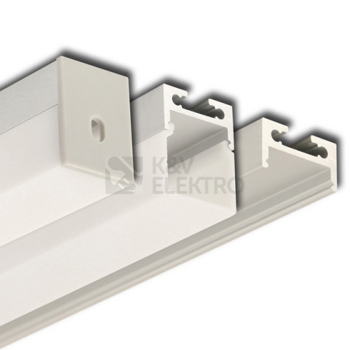 Závěsný hliníkový profil McLED ZR 20x27mm s mléčným difuzorem 1m ML-761.018.43.1