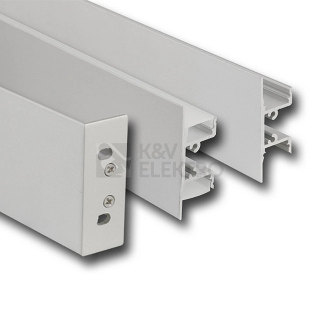 Obrázek produktu Nástěnný hliníkový profil McLED NS 18x49mm s mléčným difuzorem 1m ML-761.019.43.1 0