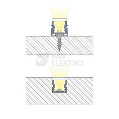 Obrázek produktu Speciální PMMA vlhkotěsný profil McLED SP s mléčným difuzorem 2m ML-761.023.43.2 4