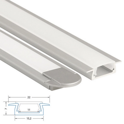 Vestavný hliníkový profil McLED VR 22x7mm s mléčným difuzorem 1m ML-761.024.02.1 (obrázek 5)