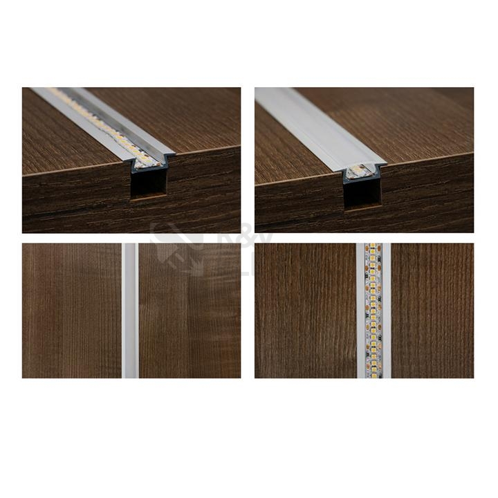Obrázek produktu  Vestavný hliníkový profil McLED VR 22x7mm s mléčným difuzorem 2m ML-761.024.02.2 8