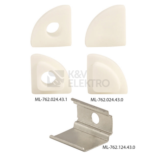 Obrázek produktu Speciální PMMA vlhkotěsný rohový profil McLED SC s mléčným difuzorem 2m ML-761.024.43.2 5