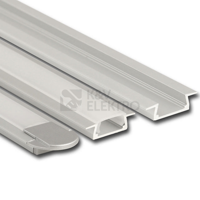 Obrázek produktu Vestavný hliníkový profil McLED VR 22x7mm s matným difuzorem 2m ML-761.025.02.2 0