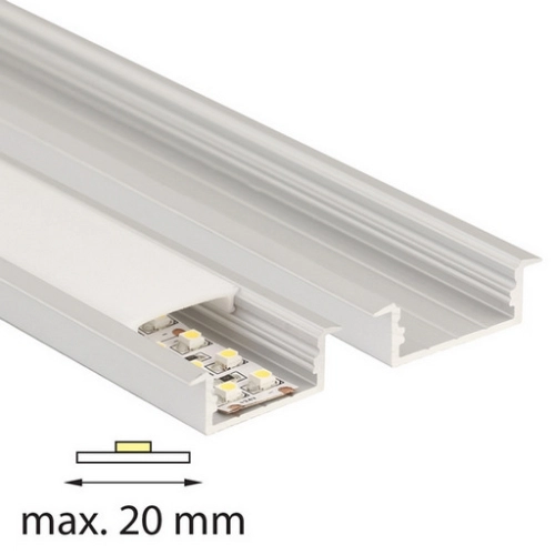 Vestavný hliníkový profil McLED VD 30x10mm s mléčným difuzorem 2m ML-761.026.43.2 (obrázek 3)