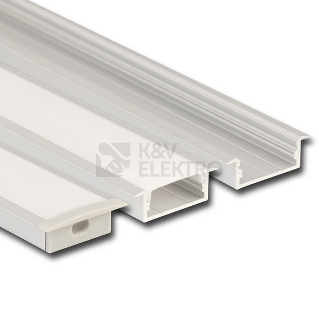 Obrázek produktu Vestavný hliníkový profil McLED VD 30x10mm s mléčným difuzorem 2m ML-761.026.43.2 0