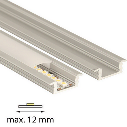 Vestavný hliníkový profil VS 24x8mm mléčný difuzor komplet 2m McLED ML-761.027.02.2