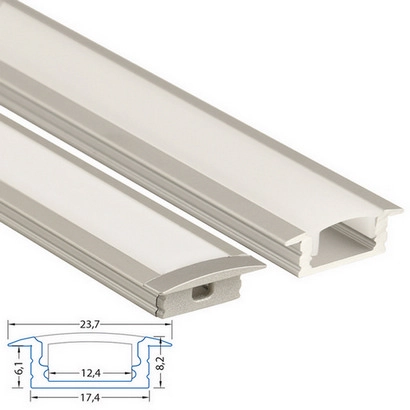 Vestavný hliníkový profil VS 24x8mm mléčný difuzor komplet 2m McLED ML-761.027.02.2 (obrázek 3)