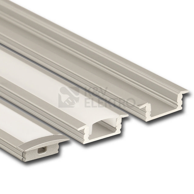 Obrázek produktu Vestavný hliníkový profil VS 24x8mm mléčný difuzor komplet 2m McLED ML-761.027.02.2 0