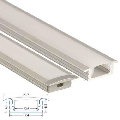 Vestavný hliníkový profil McLED VS 24x8mm s matným difuzorem 1m ML-761.028.02.1 (obrázek 3)