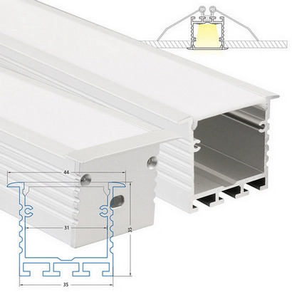 Vestavný hliníkový profil McLED VX 44x35mm s mléčným difuzorem 2m ML-761.030.02.2 (obrázek 4)