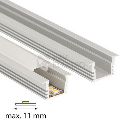 Obrázek produktu Vestavný hliníkový profil McLED VL 22x13mm s matným difuzorem 2m ML-761.033.02.2 2