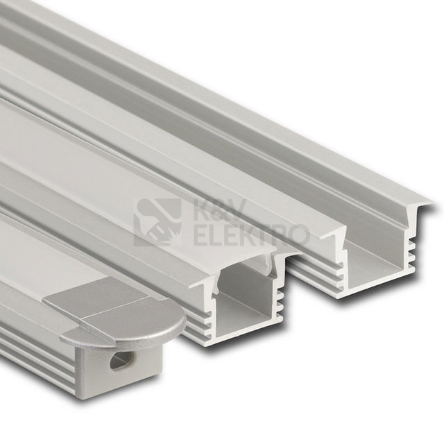 Obrázek produktu Vestavný hliníkový profil McLED VL 22x13mm s matným difuzorem 2m ML-761.033.02.2 6