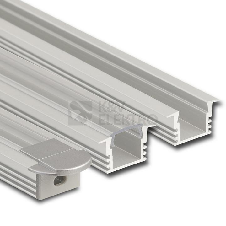 Obrázek produktu Vestavný hliníkový profil McLED VL 22x13mm s čirým difuzorem 2m ML-761.034.02.2 0