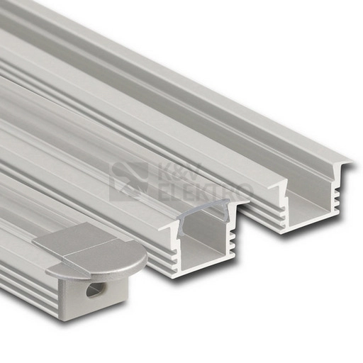 Obrázek produktu Vestavný hliníkový profil McLED VL 22x13mm s čirým difuzorem 2m ML-761.034.02.2 0
