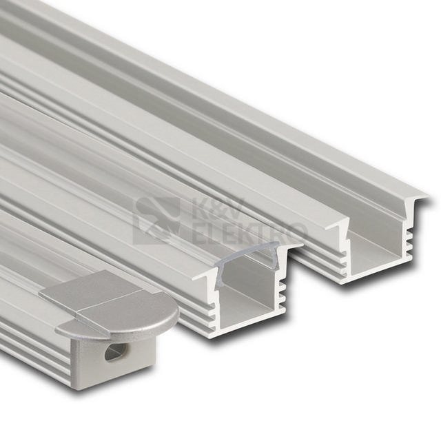 Obrázek produktu Vestavný hliníkový profil McLED VL 22x13mm s čirým difuzorem 2m ML-761.034.02.2 1