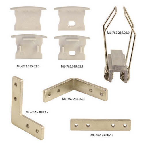 Vestavný hliníkový profil McLED AC 24x20mm s matným difuzorem 1m ML-761.036.02.1