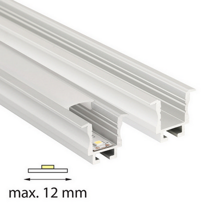 Vestavný hliníkový profil McLED AC 24x20mm s matným difuzorem 2m ML-761.036.02.2