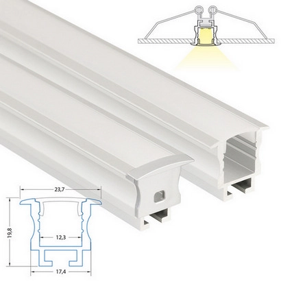 Vestavný hliníkový profil McLED AC 24x20mm s matným difuzorem 2m ML-761.036.02.2 (obrázek 4)