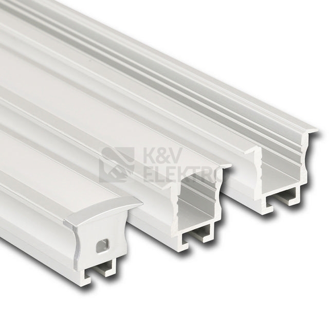 Obrázek produktu Vestavný hliníkový profil McLED AC 24x20mm s matným difuzorem 2m ML-761.036.02.2 1