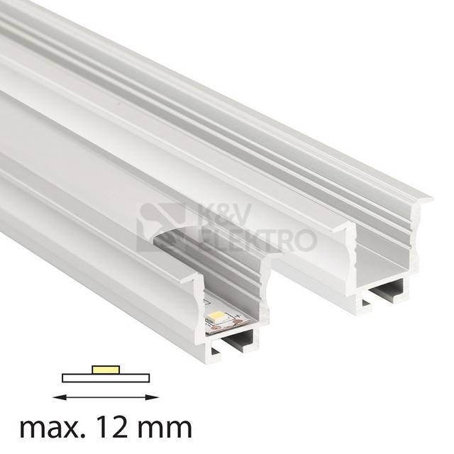 Obrázek produktu Vestavný hliníkový profil McLED AC 24x20mm s matným difuzorem 2m ML-761.036.02.2 2
