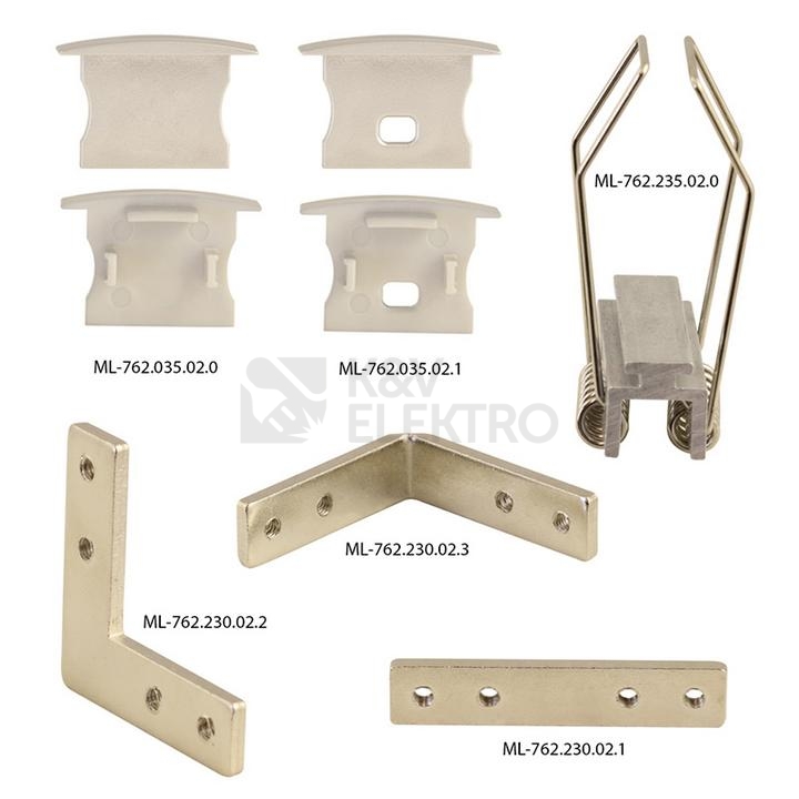 Obrázek produktu Vestavný hliníkový profil McLED AC 24x20mm s matným difuzorem 2m ML-761.036.02.2 8