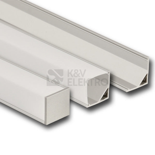  Rohový hliníkový profil McLED RD 16x16mm mléčný difuzor 1m ML-761.047.02.1