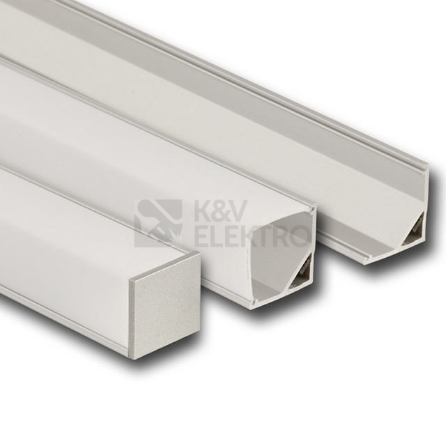 Obrázek produktu  Rohový hliníkový profil McLED RD 16x16mm mléčný difuzor 1m ML-761.047.02.1 0