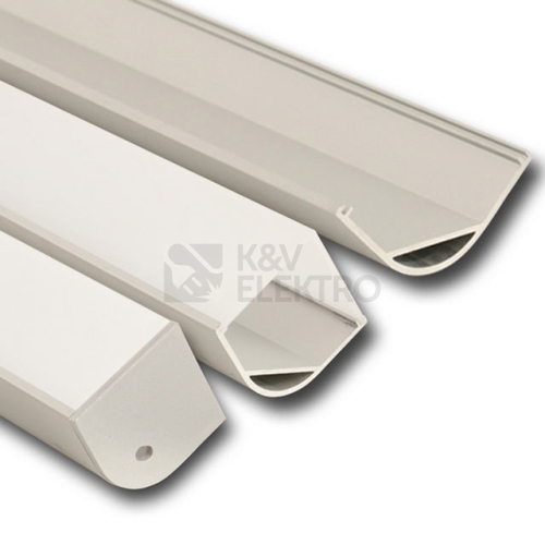 Rohový hliníkový profil McLED RH 30x30mm s mléčným difuzorem 2m ML-761.050.02.2
