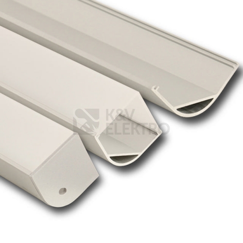 Rohový hliníkový profil McLED RH 30x30mm s matným difuzorem 2m ML-761.051.02.2